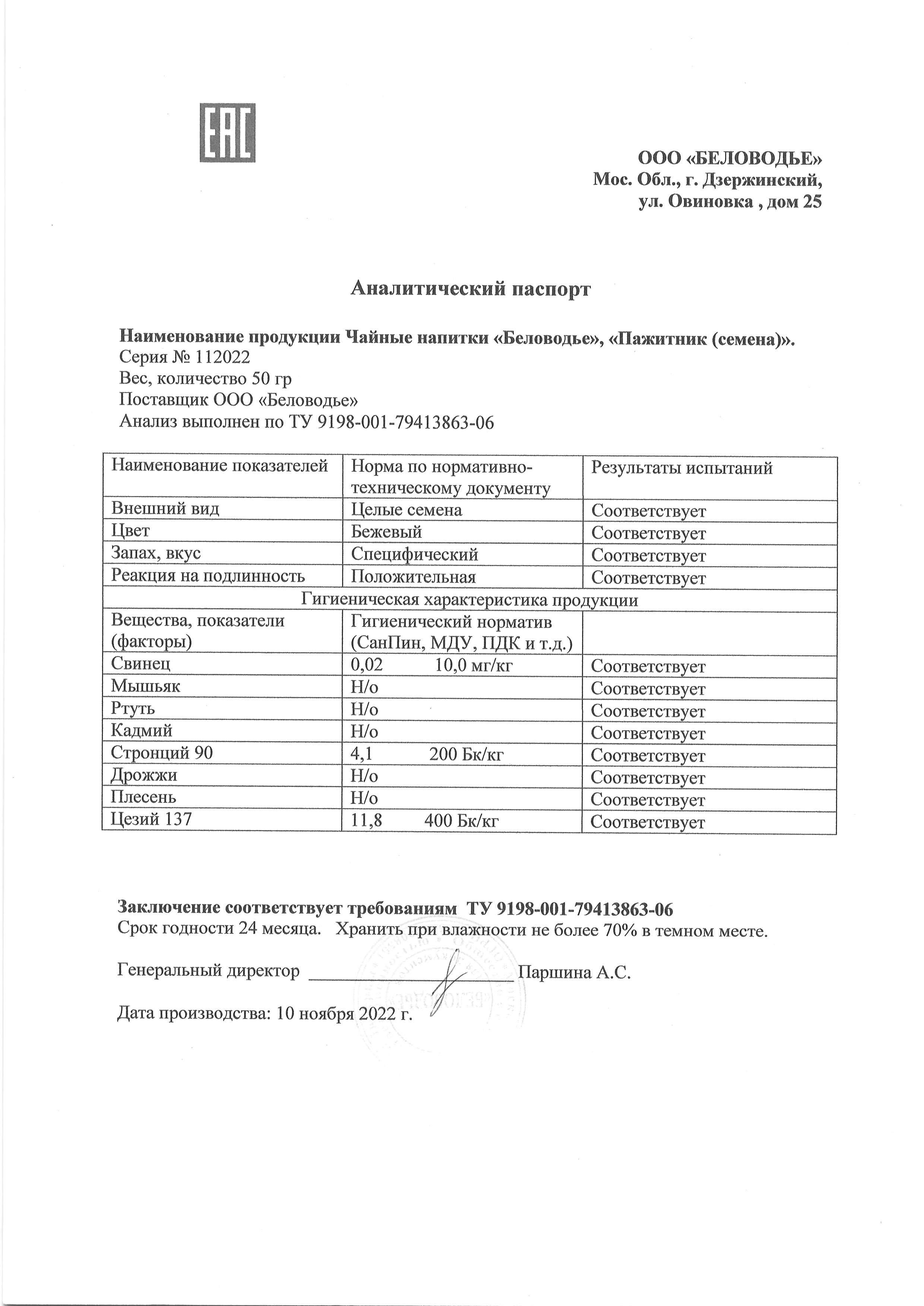 Паспорт №112022